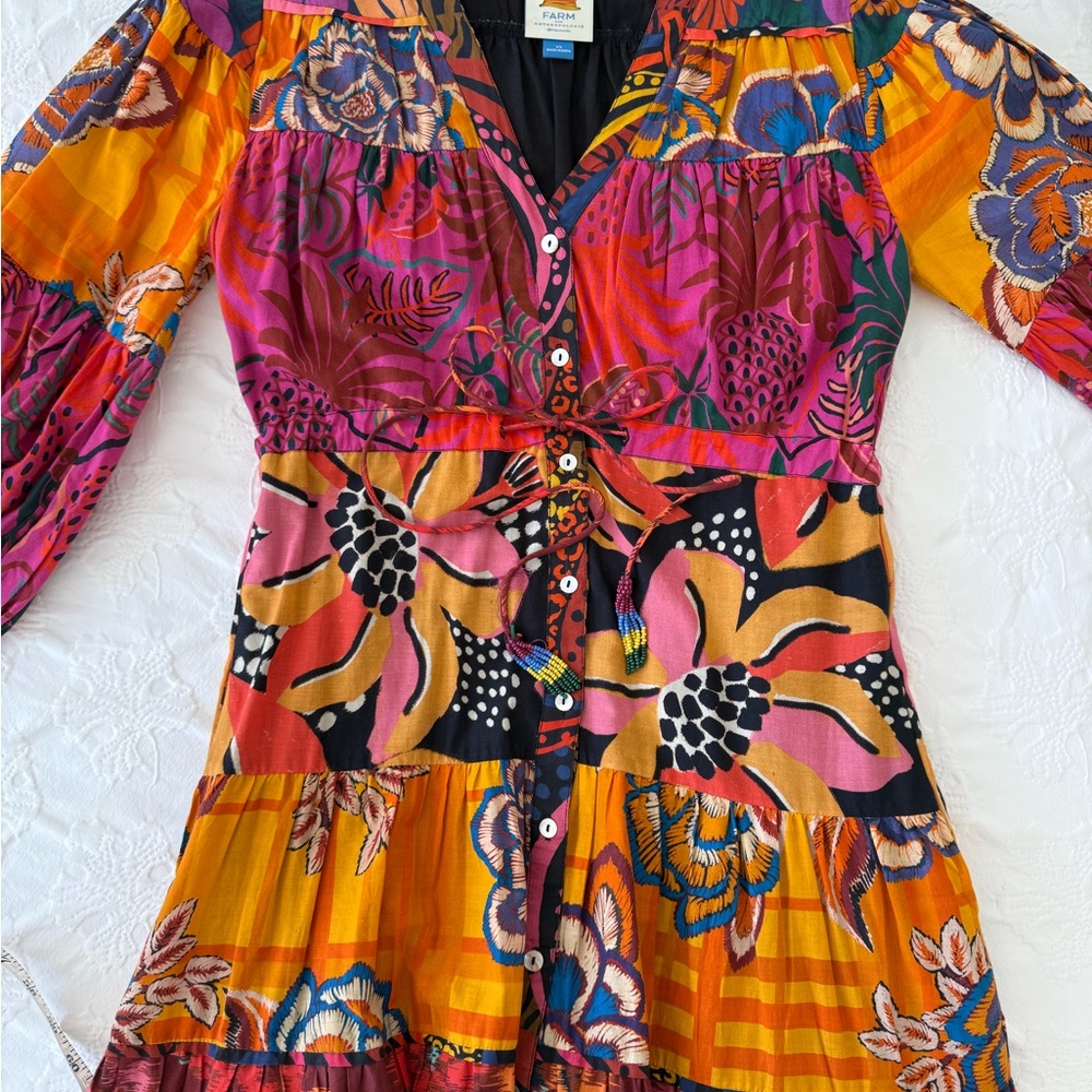 FARM Rio  Button-Front Maxi Dress - Picture 4 of 9